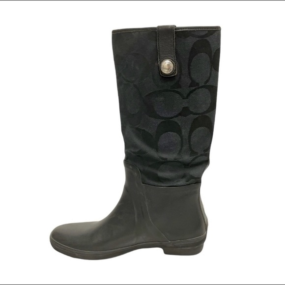Coach Polly Rain Boots - Size 7 - Picture 1 of 3